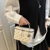 Bolso de Hombro de Cadena con Patrón de Diamantes para Mujer 2026 Nueva Moda de Alto Valor Elegante Bolso Caja con Pedrería Bolso Cruzado de Moda