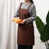 Avental de Fabricante Atacado Logotipo Estampado Roupas de Trabalho Personalizadas Brindes Promocionais Cozinha Alça de Ombro Publicidade Estampado Avental Adulto