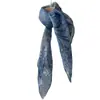 Lenço de Seda Xili Leve e Versátil para Mulheres, Lenço de Seda de Amora para Primavera e Verão, Lenço Decorativo Multifuncional para Pescoço, Lenço Quadrado
