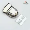 Hebilla de hardware para equipaje al por mayor de fábrica candado de pico de pato metálico candado para bolso tejido a mano diy botón de candado para bolso