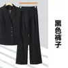 Conjunto de Blazer de Manga Longa com Gola Pequena de Terno e Calça Duas Peças para Mulheres, Novo para Primavera, Outono e Inverno, Comércio Transfronteiriço, Traje Profissional, Terno Feminino