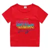 2023 nueva ropa infantil, camiseta de manga corta de verano para niños, camisa de algodón para niños y niñas, camiseta de media manga para bebés, top para niños