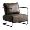 Cadeira de sofá de ferro estilo retrô industrial luxo leve simples sala de estar área de lounge sofá designer sofá pequeno individual