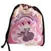 Bolsa con Cordón a Todo Color Hell Inn Mochila con Cordón de Dibujos Animados Anime Bolsa de Almacenamiento con Cordón
