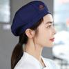 Nuevo Celebridad de Internet Piel de Melón Gorro de Cocinero Boinas de Trabajo para Cocina de Catering Horneado Camarera de Tienda de Té con Leche Estampado Femenino