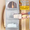 Organizador colgante para bolsas del hogar, almacenamiento transparente de doble cara, tela no tejida duradera, a prueba de polvo para almacenamiento en el armario del dormitorio