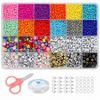 Amazon transfronterizo DIY traje de cuentas de arroz color sólido traje de cuentas sueltas al por mayor 24 cajas pintura cuentas de arroz cuentas de vidrio