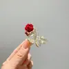Grampo de Cabelo com Franja de Flor de Beleza de Fada para Mulheres Outono e Inverno Meio Preso na Parte de Trás da Cabeça Acessórios de Cabelo Pequenos Presilha Pequena Acessório de Cabeça