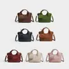 Bolsa de tecido imitação trançado da moda, venda direta da fábrica 2026, bolsa de ombro simples e versátil para o dia a dia, bolsa transversal para mulheres, bolsa de mão tipo balde