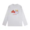 230g T-shirt de Manga Longa Preguiçosa e Relaxada Outono e Inverno Feminina Estampada Estilo Coreano Sexy Tendência Casual Justa