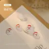 Acessórios de Arte para Unhas Cartoon de Natal Popularidade Transfronteiriça Papai Noel Boneco de Neve Urso Tridimensional Acessórios de Resina para Unhas Atacado