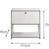 Mesa de cabeceira antiga média Armário de combinação modular de aço inoxidável Armário de armazenamento simples Armário de TV Armário lateral de jantar Armário de gavetas usm
