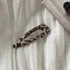 Pinza para el pelo con estampado de leopardo estilo coreano, elegante y exquisita, pinza de garra vintage para media coleta, pinza para la parte posterior de la cabeza que da volumen, accesorio para el pelo de pinza de tiburón