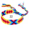 Popular en Europa y América: Pulseras Tejidas Arcoíris Hechas a Mano en Estilo Étnico Nepalí, Venta al por Mayor de Joyería