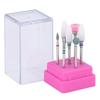 7 Peças kit Cabeça de Lixa Cerâmica para Nail Art Loja de Nail Art Bolso Aberto Removedor de Cutícula Lixa Elétrica Broca de Reposição