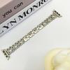 Para apple correa de metal apple watch678SE pulsera iwath s10 doble anillo correa de diamantes
