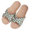 Nuevas Zapatillas de Lino para Cuatro Estaciones 2022 Zapatos de Suela Suave para el Hogar Zapatillas Cruzadas de Primavera y Otoño Estilo Coreano Venta al por Mayor