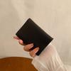 Cartera Pequeña para Mujer Estudiante Ins Cartera para Mujer Patrón Lichi Cuero Genuino PU Texturizado Cartera para Mujer Libro de Almacenamiento de Tarjetas de Visita Suave