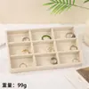 Caja de Joyería de Terciopelo, Almacenamiento de Aretes, Bandeja Exhibidora de Joyería para Collares y Anillos, Caja para Anillos, Bandeja para Joyería, Caja de Almacenamiento de Joyería