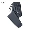Pantalones Casuales de Seda de Hielo para Hombre, Verano Delgados Transpirables Sueltos Rectos para Correr, Nuevos Pantalones Frescos de Secado Rápido para Papá