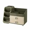 Caja de almacenamiento tipo cajón para escritorio para bolígrafos, alto valor estético, gran capacidad, organizador de papelería para estudiantes, estante de almacenamiento elegante