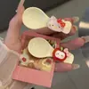 Bibimbap de Gato Dulce Estilo Ins Niña Pinza de Pato Linda Cuchara Artificial Pasador Divertido Estilo Caliente