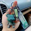 Chaveiro de Urso Casal Céu Estrelado Tendência e Legal Conjunto de Cortador de Unhas Presente para Amigos Pingente de Bolsa Desenho Animado Exquisito e Fofo