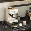 Estante multifuncional para microondas de cocina, extraíble, engrosado, para encimeras del hogar, soporte para cafetera, portavasos, estante de almacenamiento