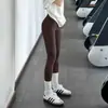 Pantalones de Yoga para Entrenamiento de Pilates y Deportes de Gimnasio para Mujer Cintura Alta Control de Abdomen Levantamiento de Cadera Leggings Tiburón Ropa de Yoga para Correr