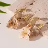Brincos geométricos redondos de agulha de prata europeus e americanos transfronteiriços tendência da moda brincos de estilo retrô brincos exagerados de alto padrão atacado