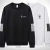 Nueva Camiseta de Manga Larga con Cuello Redondo para Primavera y Otoño 2025, Sudadera Gruesa Versátil de Moda, Camiseta Básica Unisex