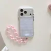 Padrão Simples de Ferro com Alta Transparência Adequado para iPhone 17 Pro Max, Apple 16, Anti-Queda 15, Capa de Telefone Exquisita para Mulheres