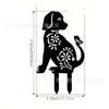 Nuevos Adornos de Hierro Transfronterizos para Jardín Animales Decorativos de Piso Inserciones Gatos, Perros, Conejos, Pollos Inserciones de Césped Huecos Adornos de Arte para Patio