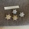 Pendientes de Copo de Nieve de Circonita para Mujer Diseño Nicho Elegantes Accesibles Lujo Moda Tendencia Retro Ropa de Trabajo Pendientes Versátiles Pendientes