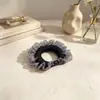 Nuevo Scrunchie de Organza Plisado Estampado de Leopardo para Mujer, Cuerda Elástica Alta para el Cabello, Accesorio para el Cabello con un Toque de Lujo para Peinados Recogidos