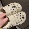 Acessórios para sapatos com furo de laço de pérola diy alta qualidade joias barrocas flor de sapato fivela de sapato removível cross-border atacado