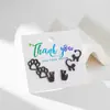 Diseños de animales de dibujos animados troquelados en acero inoxidable: pata de oso, pata de gato, zorro de origami, cola larga, tachuelas de hueso de oreja de gato, aretes - disponibles en stock