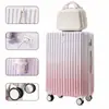 Nueva Maleta de Color Degradado para Mujer, Maleta de Viaje de Aspecto Elegante para Hombre, Caja Contraseña Estudiantil de Gran Capacidad, Maleta de Viaje de 24 pulgadas