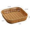 Bandeja de frutas tipo ratán, mesa de centro, cesta de frutas, caja de almacenamiento para refrigerios, cesta creativa para frutos secos, cesta para refrigerios