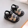 Zapatos para Niñas Lloronas, Zapatos para Caminar de Bebé con Suela Suave, de 1 a 3 Años, Sandalias Cerradas para Niños, Antideslizantes, Verano