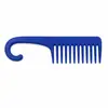 Peine Grande Curvo, Peine Masajeador Grande de Plástico con Dientes Anchos, Se Puede Colgar, para Uso en Casa y Salón, Desenredante, Masaje y Cuidado del Cabello