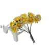 Rosa flor pequeña de tela flor de ciruelo simulación flor de papel DIY flor de simulación caja de regalo caja de dulces material de corona decorativa