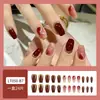 Dicas de Unhas com Pedras de Diamante Mais Vendidas no Tiktok, Arte de Unhas, Adesivos de Unhas Postiças, Unhas Longas Usáveis Feitas à Mão de Alta Qualidade Atacado