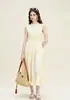 Vestido Branco Sem Manga Original Nanyou com Acabamento em Madeira Francês para Mulheres Verão 2026 Cintura Marcada Franzida Vestido de Fada para Férias na Praia