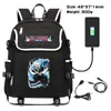 Mochila con Estampado Perimetral de Kurosaki Ichigo de Bleach Mochila Escolar Mochila de Moda para Hombre y Mujer Mochila Recargable por USB