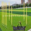 Poste señal de suministros de entrenamiento de fútbol transfronterizo, poste de enrollamiento para entrenamiento de baloncesto, poste de amarre desmontable, poste de obstáculos portátil