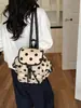 Bolsa de Lino de Lunares de Moda Estilo Perezoso 2026 Nueva Bolsa Tote de Gran Capacidad Mochila Casual para el Trabajo y los Viajes para Mujeres
