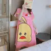 Pijama de Seda de Leche Pijama de Manga Corta Camisón de Mujer Verano Holgado Tallas Grandes Dibujos Animados Lindos Ropa para el Hogar