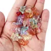 Novos Contas de Vidro Pequenas Borboletas Acessórios Contas Soltas Transparentes Materiais DIY para Artesanato Grampo de Cabelo Brincos Acessórios de Joias Atacado