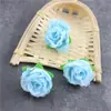 Flores de simulación capullos de té pequeños flores pequeñas cabezas de flores bodas flores artificiales flores de seda hecho a mano DIY flores decorativas cortinas de cuentas cuentas de hilo